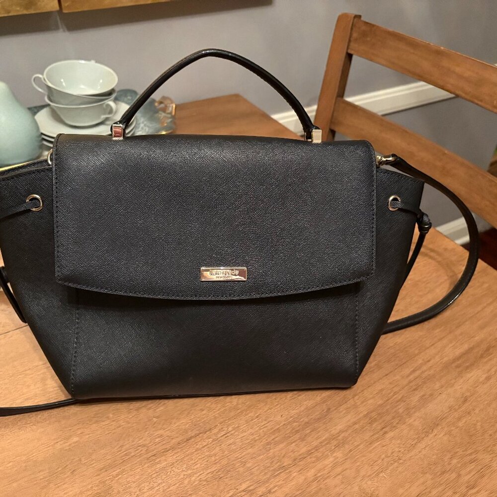 NWOT Kate Spade Black Lilah Laurel Way Crossbody/Satchel - Picture 2 of 8